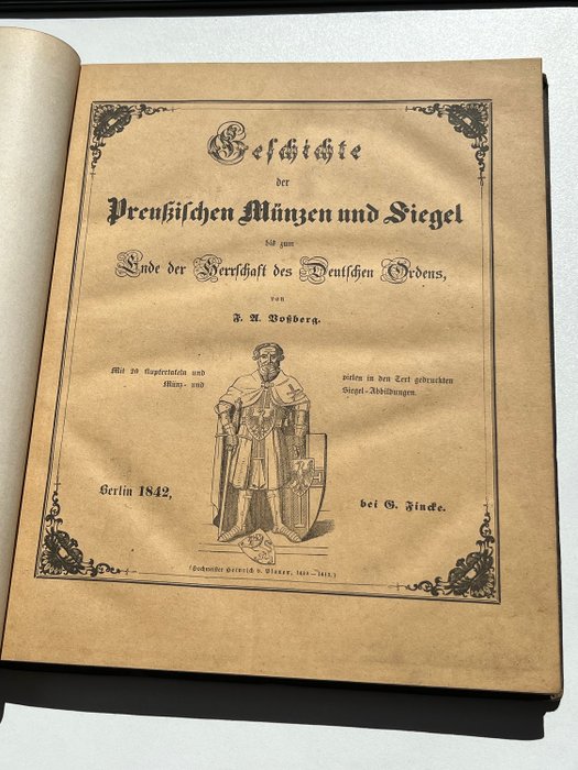 F. A. Voszberg - Preuszische Münzen und Siegel - 1842