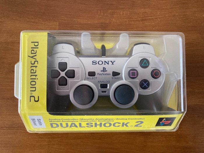 Sony - Playstation 2 controller - satin silver - 電動遊戲 (1) - 原裝盒未拆封