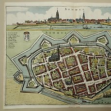 Nederland, Stadsplan – Zaltbommel; A. van Slichtenhorst – Bommel – 1651-1660