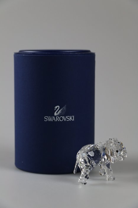 Estatueta - Swarovski - Elephant Little (Boxed + Certificate) - Cristal