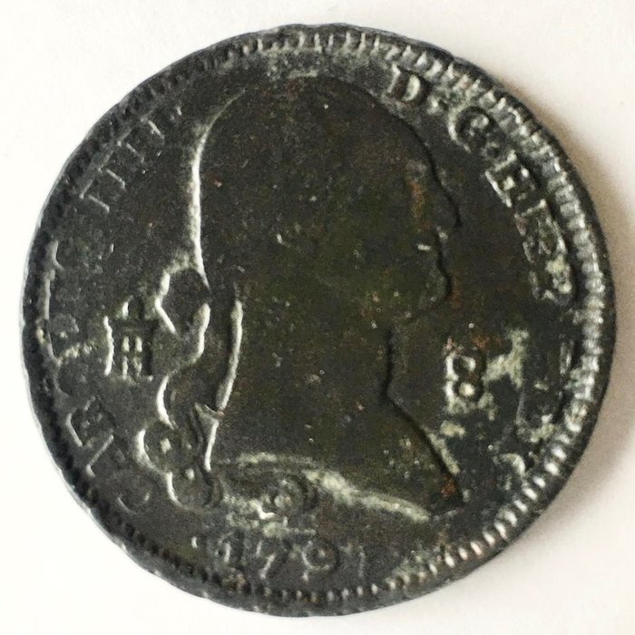 Espagne. Carlos IV (1788-1808). 8 Maravedís - 1797 - Segovia - (R109)  (Sans Prix de Réserve)