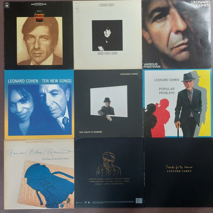 Leonard Cohen & Related - 8 original albums - Albume LP (mai multe articole) - 1968