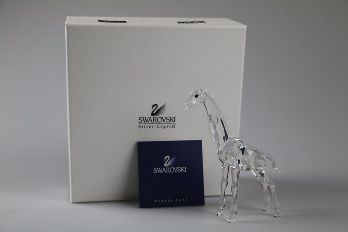 Statuetta - Swarovski - Giraffe baby (Boxed + Certificate) - Cristallo