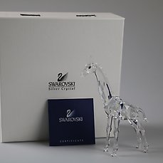 Beeldje – Swarovski – Giraffe baby (Boxed + Certificate) – Kristal