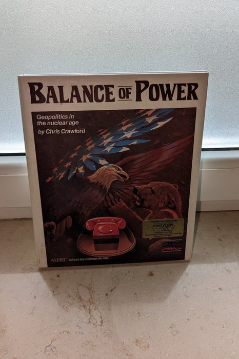 Commodore, Amiga, Mindscape - Vintage Gem: 1985 'Balance of Power' - Rare Commodore PC Game Used & Untested - Gra wideo - W oryginalnym pudełku