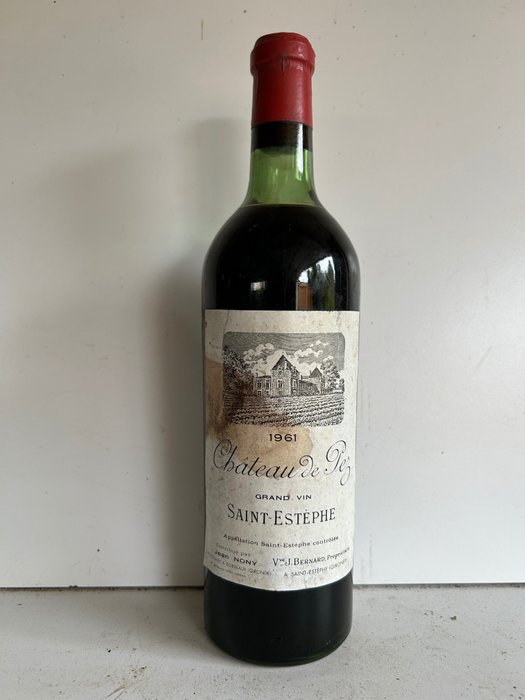 1961 Chateau de Pez - Bordeaux, Saint-Estèphe Cru Bourgeois - 1 Flasker (0,75 L)