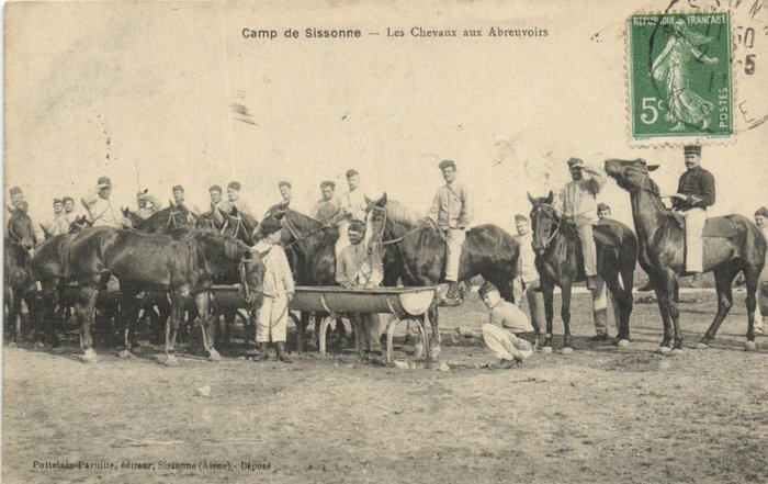 Frankrike - Militær - Brakker og leire før 1940 - Ulike steder, inkludert rundt første verdenskrig - Postkort (89) - 1900-1940