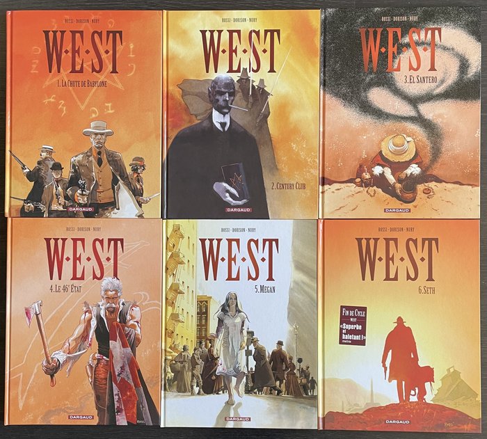 W.E.S.T. T1 à T6 + ex-libris + dédicace manuscrite - 6x C - 6 Albums - Eerste druk - 2003/2011