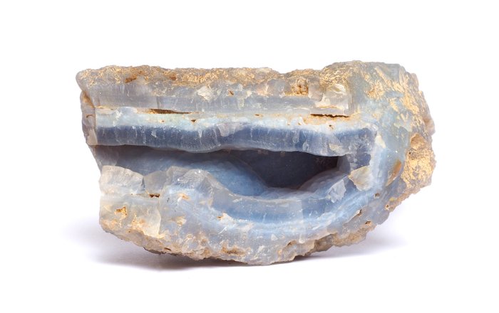 Chalcedon Kristalle auf Muttergestein - Höhe: 5 cm - Breite: 10 cm- 1 kg