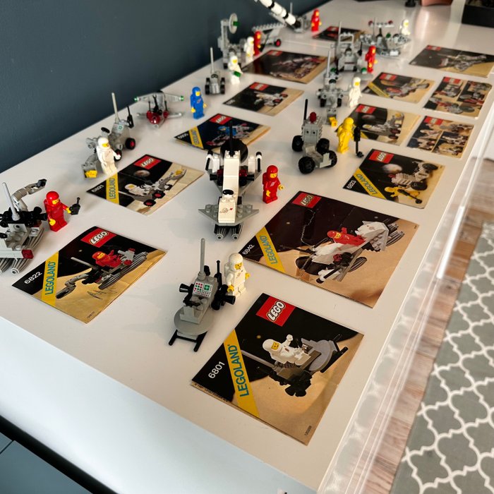LEGO - 空间 - 12x Lego Space Complete - 1970-1980