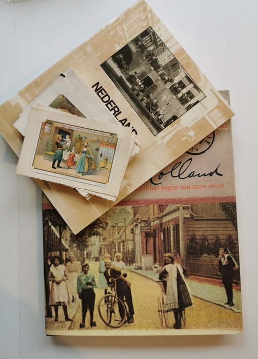 Niederlande - 2 Bücher + Postkarten - Postkartenalbum (22) - 1915-1980