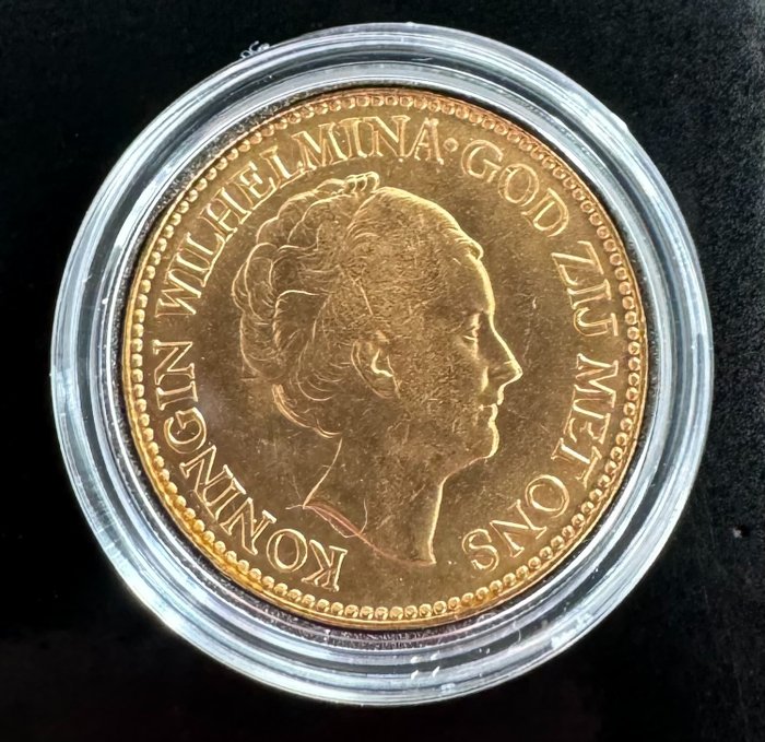 Paesi Bassi. Wilhelmina (1890-1948). 10 Gulden 1933  (Senza Prezzo di Riserva)