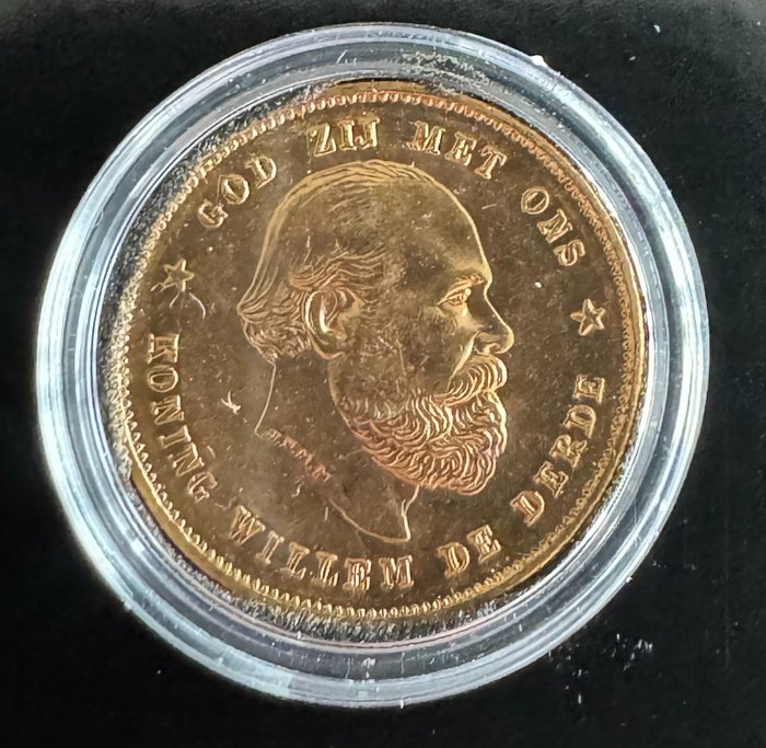 Paesi Bassi. Willem III (1849-1890). 10 Gulden 1889  (Senza Prezzo di Riserva)