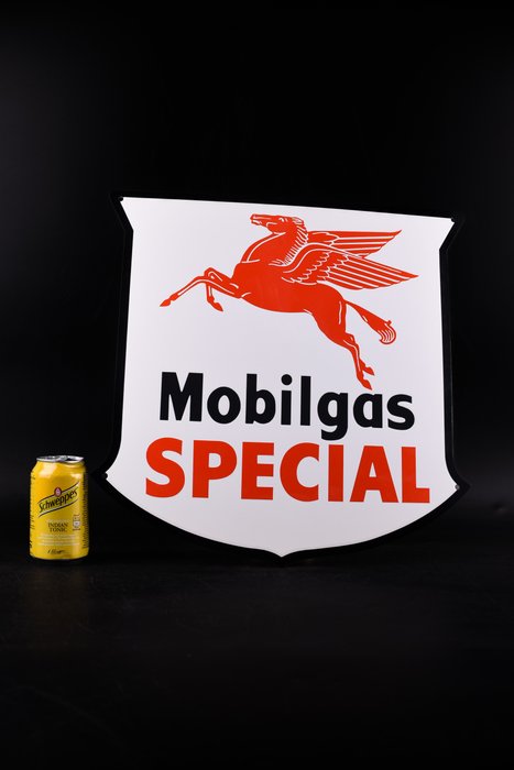 Sign - Mobil - XL Mobilgas SPECIAL; 450mm; enamel sign; EXCLUSIVE quality