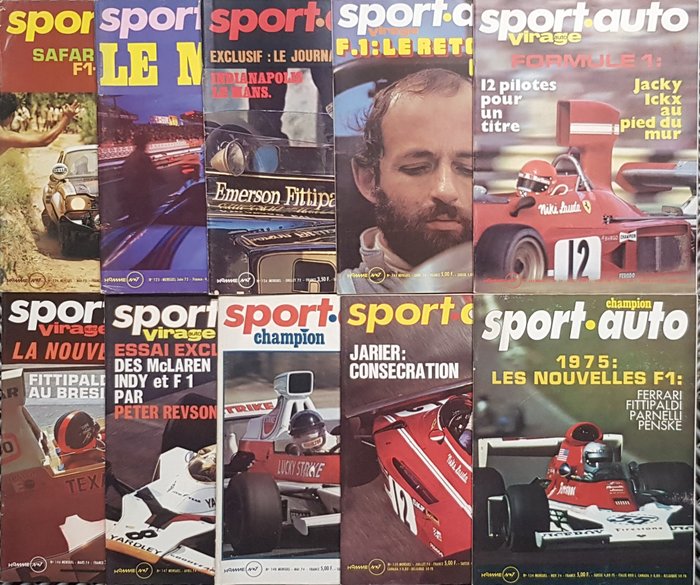 Sport-Auto Années 1972 & 1974(10 N°s) - 1972
