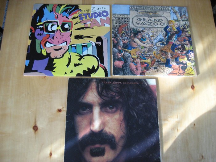 Frank Zappa & Related - The Grand Wazoo UK ORIGINAL, apostrophe`, Studio tan - Flera titlar - Vinylskiva - Första pressning - 1972