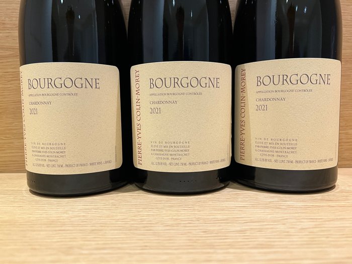2021 Pierre-Yves Colin-Morey - Bourgońskie Chardonnay - 3 Butelki (0,75l)