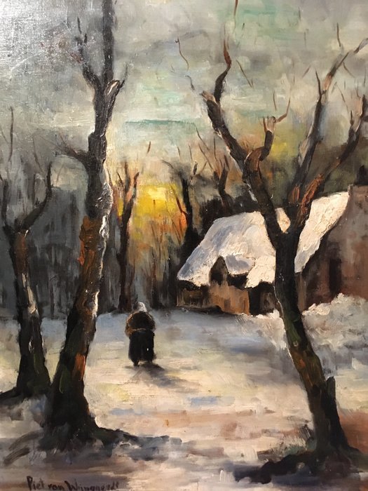 Piet van Wijngaerdt (1873-1964) - Winterlandschap