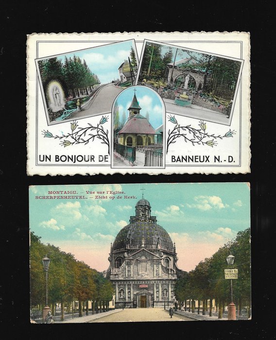Belgia - Kokoelma Belgia sisältäen Banneux, Scherpenheuvel, Tongeren, Tongerlo, Tan Cremont, Brugge Heilig - Postikortti (110) - 1935-1999