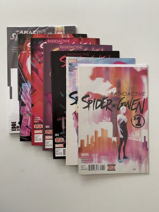 Radioactive Spider-Gwen 1-6 - and the collected Edge of Spider-verse - 7 Comic