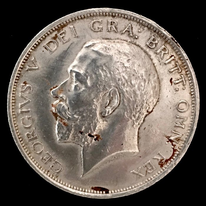 Gran Bretagna. Giorgio V (1910-1936). 1/2 Corona - 1915 - (R160)  (Senza Prezzo di Riserva)