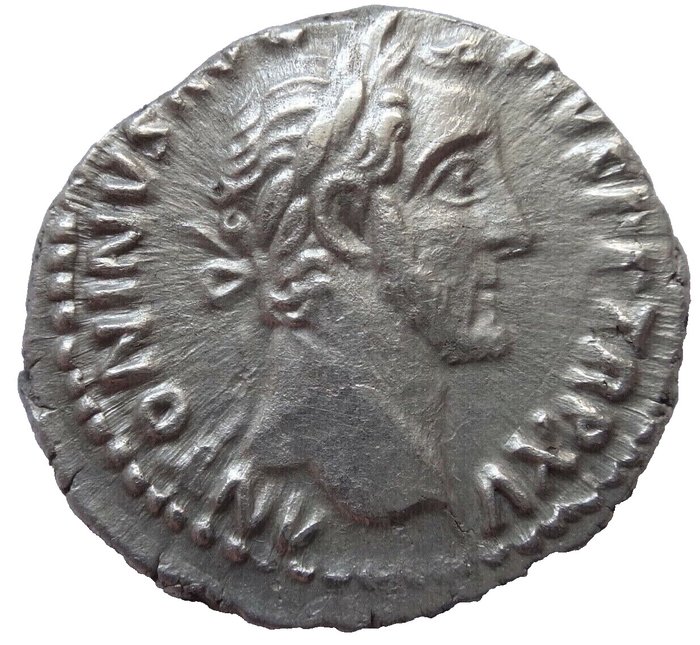 Römisches Reich. Antoninus Pius (138-161 n.u.Z.). Denarius