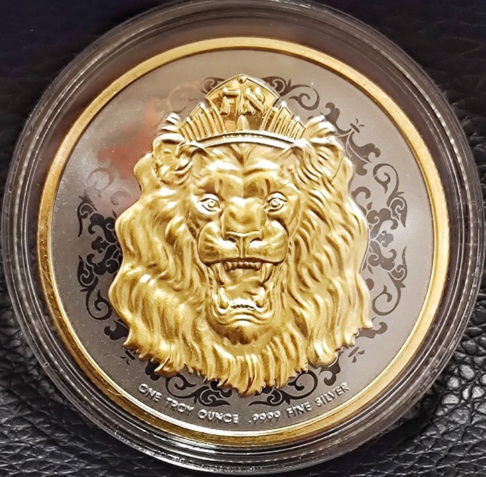 纽埃. 2 Dollars 2023 Lion, 1 Oz (.999)  (没有保留价)