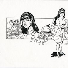 Meynet, Félix – 1 Original drawing – Double M – Une valse pour Anaïs – Anaïs – 1996