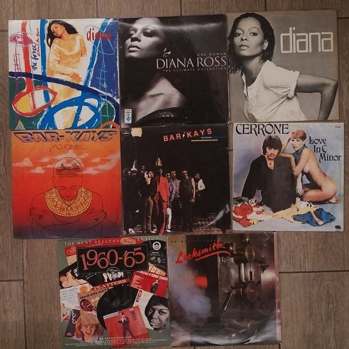 Diana Ross -Bar Kays-Cerrone-Locksmith - Vinylskiva - 1977