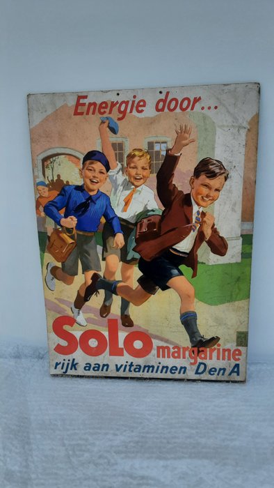 Solo Margarine - Werbeschild - Karton