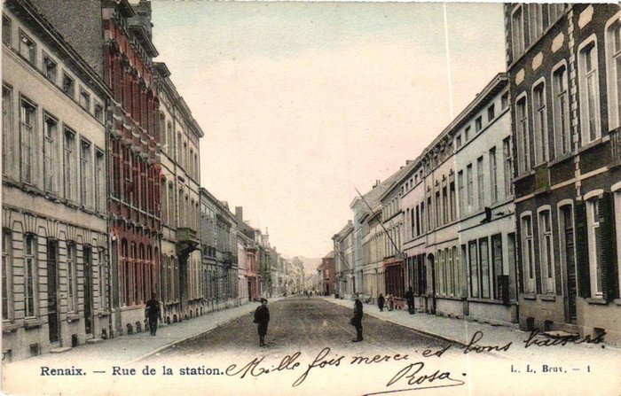 Belgia - Miasto i krajobraz, Miasto Ronse (Renaix) we Flandrii Wschodniej - Pocztówka (100) - 1901-1939