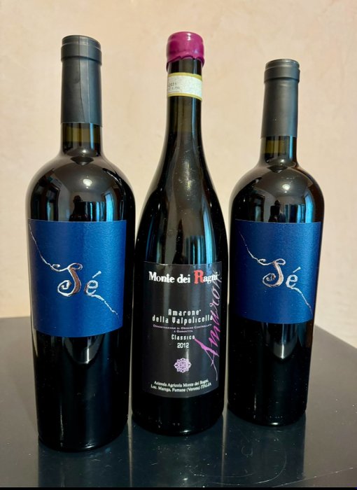 2012 Monte dei Ragni Amarone della Valpolicella & 2018 x2 Gianfranco Fino Sè - Campania, Veneto - 3 Botellas (0,75 L)