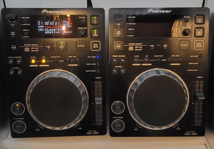 Pioneer - CDJ 350 k Black Reproductor de CD de DJ