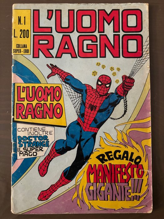 Uomo Ragno n.1 - 1 Comic - Primera edición - 1970