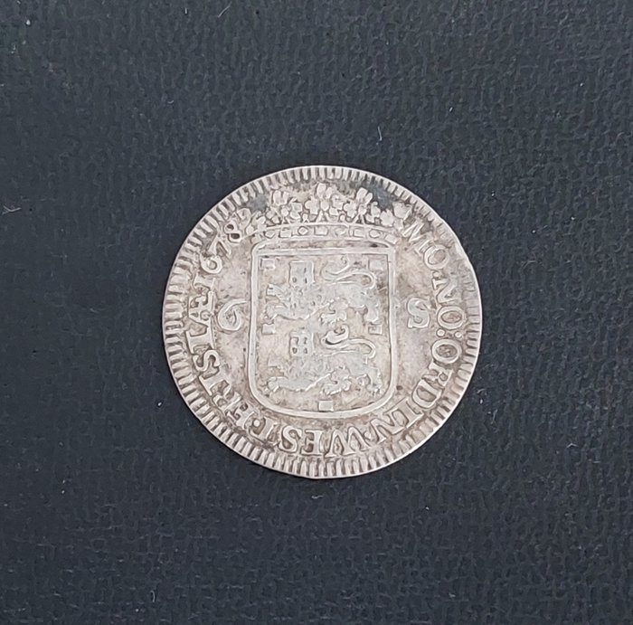 荷蘭，西菲士蘭. 6 Stuivers 1678  (沒有保留價)
