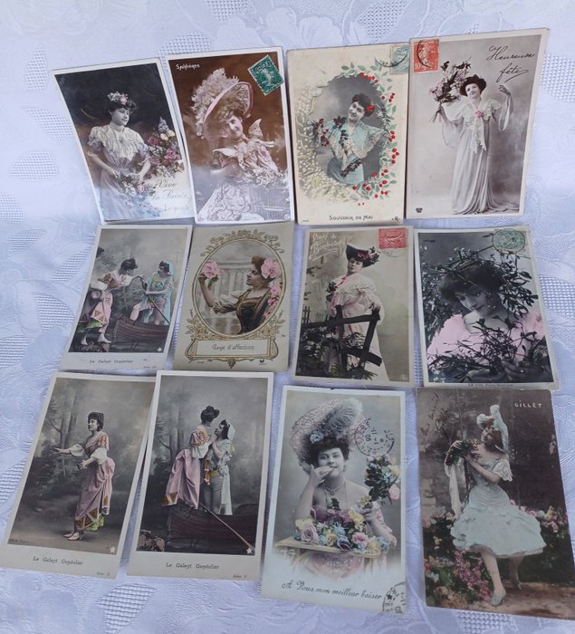 Frankrig, Holland - Fantasy - Postkort (115) - 1910-1940