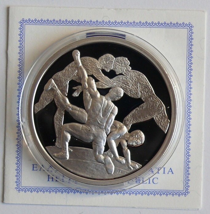 希腊. 10 Euro 2004 "Olympiade Athen - Ringen" Proof  (没有保留价)