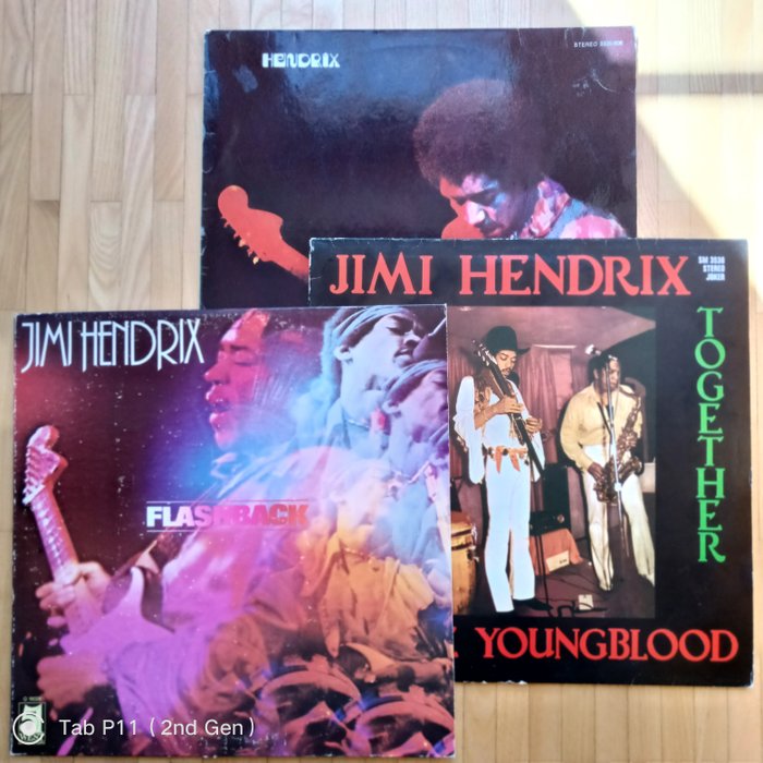 Jimmy Hendrix - TOGETHER, FLASHBACK, BAND OF GYPSYS - Useita teoksia - LP-levy - 1975