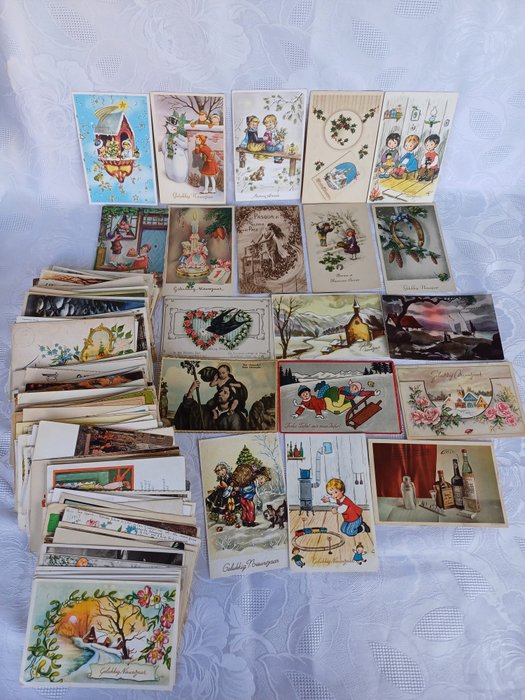 Frankreich, Italien, Niederlande, Österreich - Fantasie - Postkarte (167) - 1918-1950