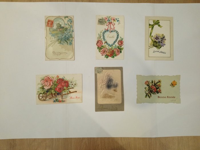Frankrig - Etnolog (etniske / etnografiske postkort), Fantasy, Typiske frisurer, kærligheder, børn - Postkort (124) - 1910-1930