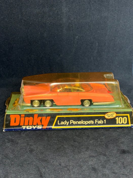 Dinky Toys 1:43 - Modellbil - Lady Pénélope’s Fab 1 - Ref 100 (sällsynt i denna ruta)