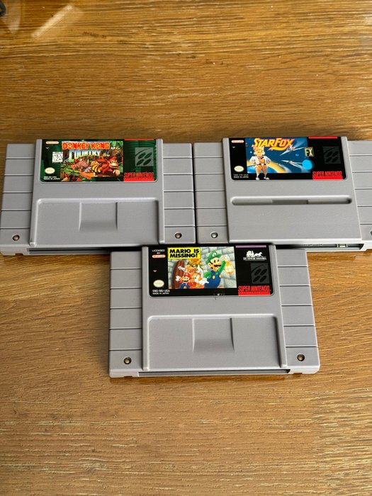 Nintendo - 3 US NTSC  super nintendo games - Videopeli (3) - Ilman alkuperäistä pakkauksessa