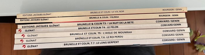 Brunelle et Colin T1 à T7 - 7x C - 7 Album - Primera edición - 1979/1988