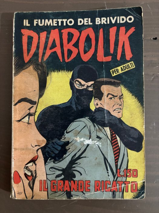 Diabolik n. 22 - "Il grande ricatto" - 1 Comic - Πρώτη έκδοση - 1964