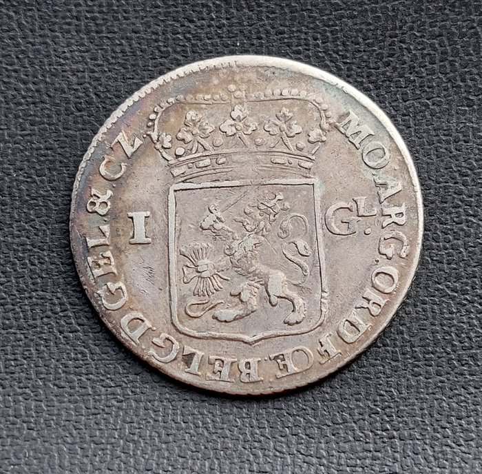 荷兰， 格尔德兰. Generaliteits Gulden of 1 Gulden 1763  (没有保留价)