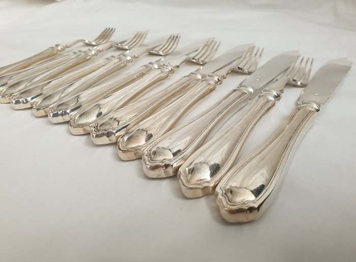 Atkin Brothers - Cutlery set (12) - 683911 - Silver-plated