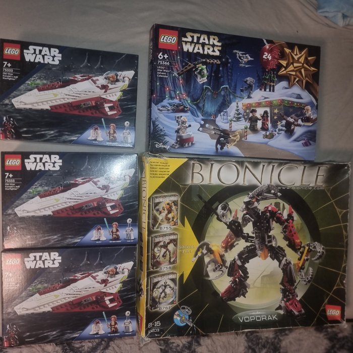 Lego - Star Wars - 75333, 10203, 75141 ,75366 - Star Wars, Bionicle Lot - 2000-2010 - Danemark
