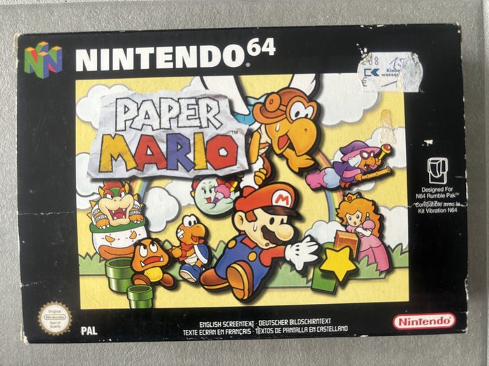 Nintendo - Mario Paper Nintendo 64 - Nintendo 64 - 電動遊戲 (1) - 帶原裝盒