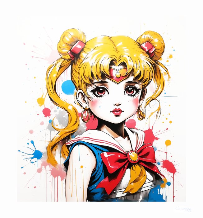 Krasz (xx) - Sailor Moon - colorful splash