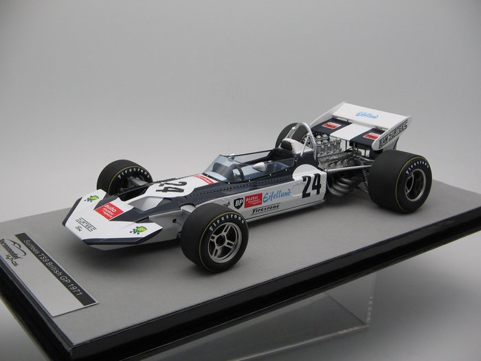 Tecnomodel 1:18 - Modelsportsvogn - Surtees TS9 British GP 1971 #24 R.Stommelen - TM18-259A